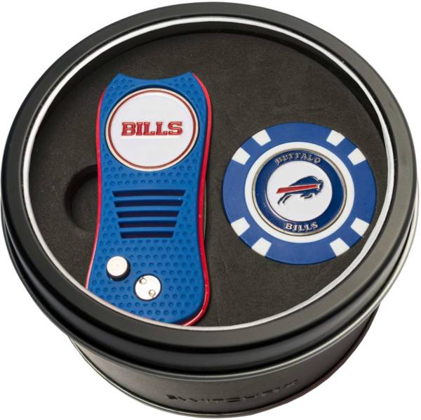 Team Golf Buffalo Bills Switchfix Divot Tool and Poker Chip Ball Marker Set