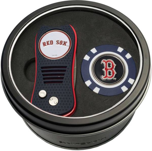 Team Golf Boston Red Sox Switchfix Divot Tool and Poker Chip Ball Marker Set