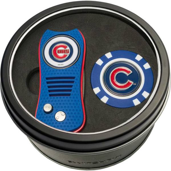 Team Golf Chicago Cubs Switchfix Divot Tool and Poker Chip Ball Marker Set