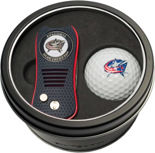 Team Golf Columbus Blue Jackets Switchfix Divot Tool and Golf Ball Set