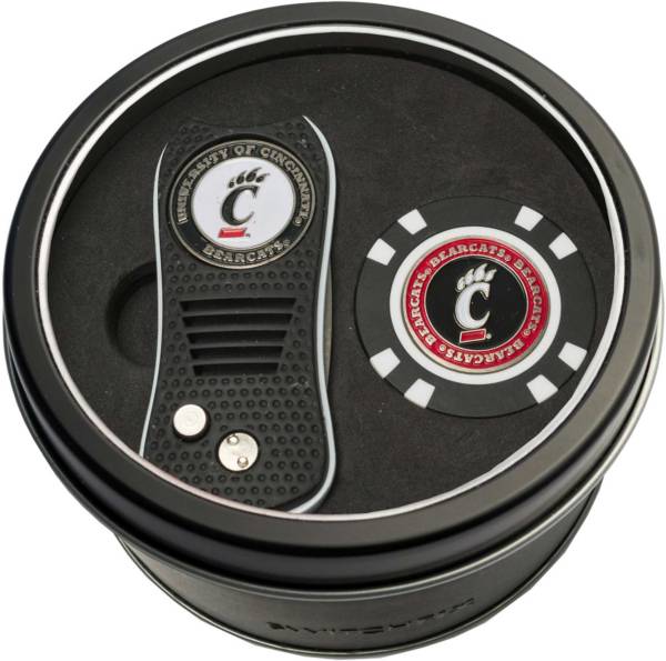 Team Golf Cincinnati Bearcats Switchfix Divot Tool and Poker Chip Ball Marker Set