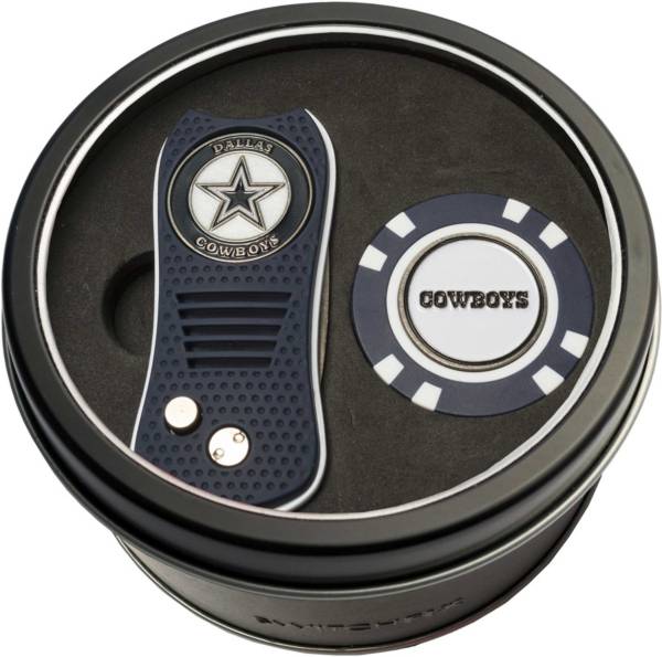 Team Golf Dallas Cowboys Switchfix Divot Tool and Poker Chip Ball Marker Set