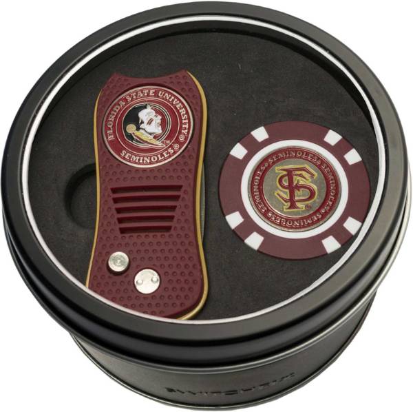 Team Golf Florida State Seminoles Switchfix Divot Tool and Poker Chip Ball Marker Set