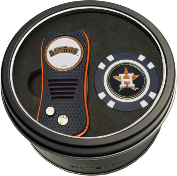 Team Golf Houston Astros Switchfix Divot Tool and Poker Chip Ball Marker Set