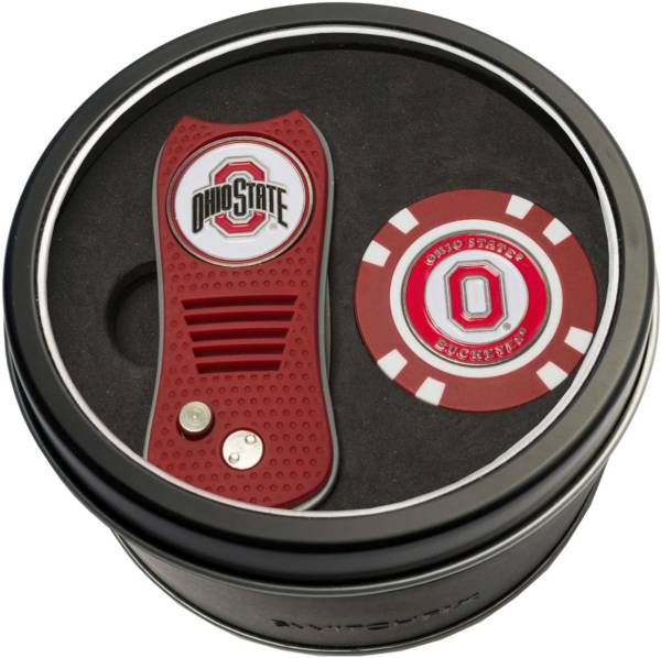 Team Golf Ohio State Buckeyes Switchfix Divot Tool and Poker Chip Ball Marker Set