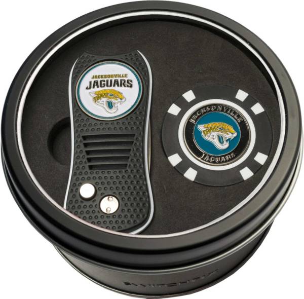 Team Golf Jacksonville Jaguars Switchfix Divot Tool and Poker Chip Ball Marker Set