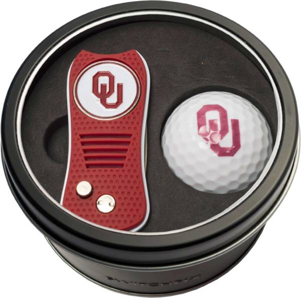 Team Golf Oklahoma Sooners Switchfix Divot Tool and Golf Ball Set