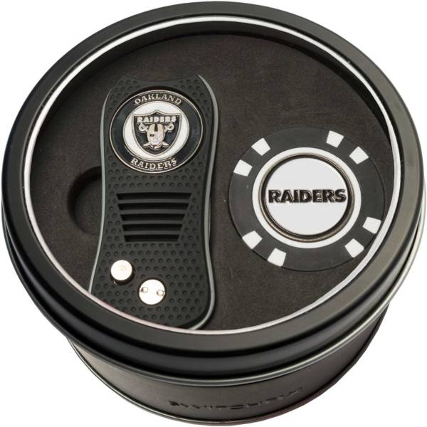 Team Golf Oakland Raiders Switchfix Divot Tool and Poker Chip Ball Marker Set