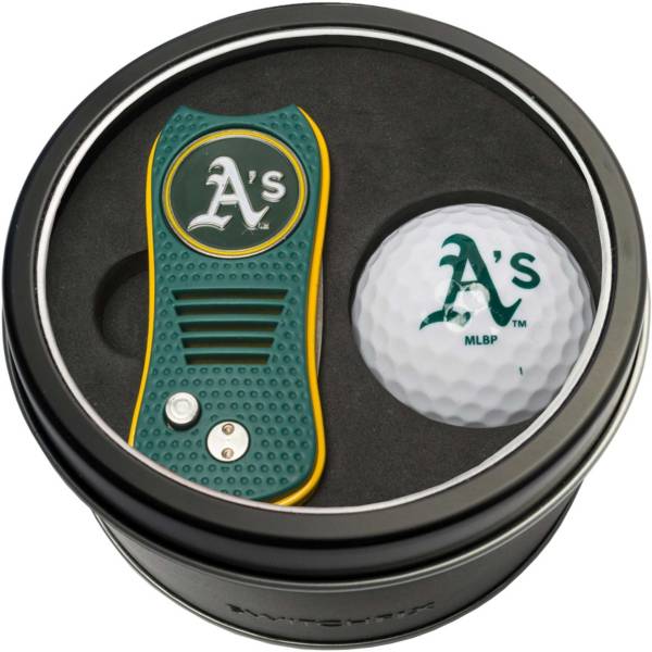 Team Golf Oakland Athletics Switchfix Divot Tool and Golf Ball Set