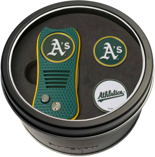 Team Golf Oakland Athletics Switchfix Divot Tool and Ball Markers Set