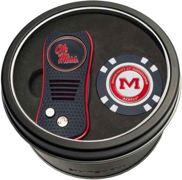 Team Golf Ole Miss Rebels Switchfix Divot Tool and Poker Chip Ball Marker Set