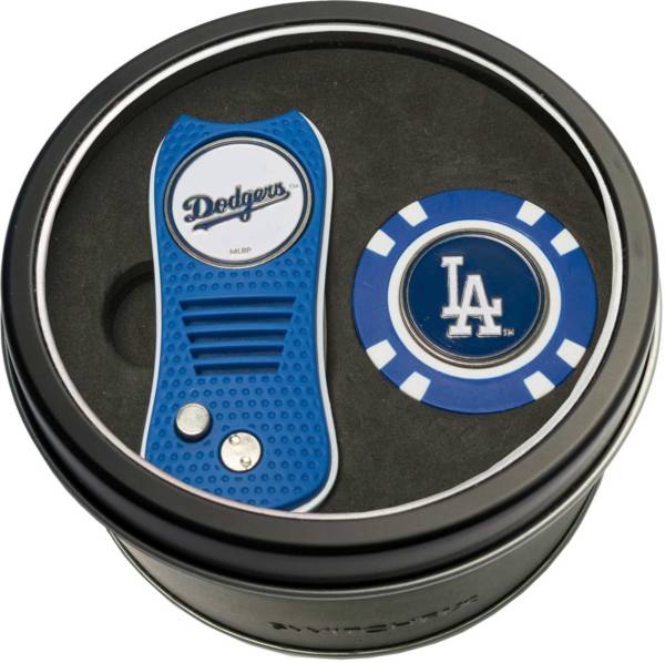 Team Golf Los Angeles Dodgers Switchfix Divot Tool and Poker Chip Ball Marker Set