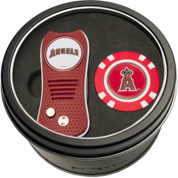 Team Golf Los Angeles Angels Switchfix Divot Tool and Poker Chip Ball Marker Set