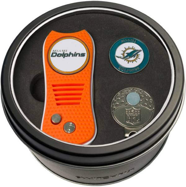 Team Golf Miami Dolphins Switchfix Divot Tool and Cap Clip Set