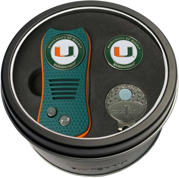 Team Golf Miami Hurricanes Switchfix Divot Tool and Cap Clip Set