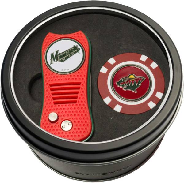 Team Golf Minnesota Wild Switchfix Divot Tool and Poker Chip Ball Marker Set