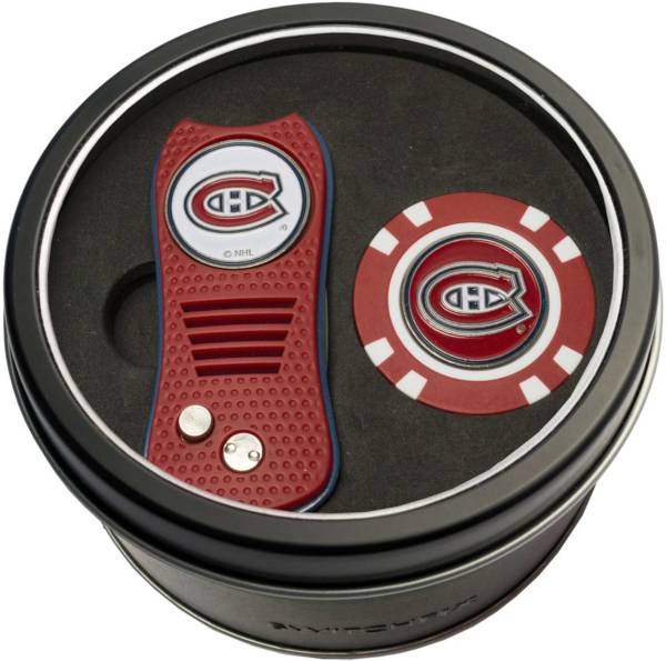 Team Golf Montreal Canadiens Switchfix Divot Tool and Poker Chip Ball Marker Set