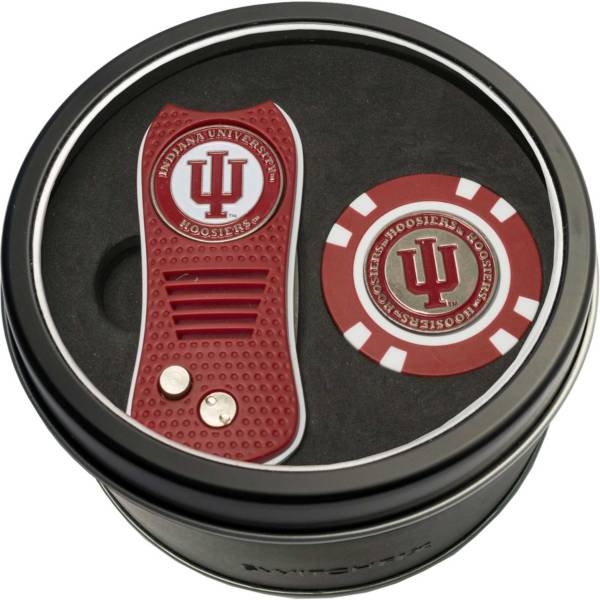 Team Golf Indiana Hoosiers Switchfix Divot Tool and Poker Chip Ball Marker Set