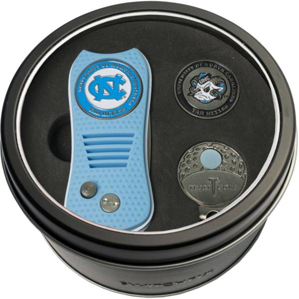 Team Golf North Carolina Tar Heels Switchfix Divot Tool and Cap Clip Set