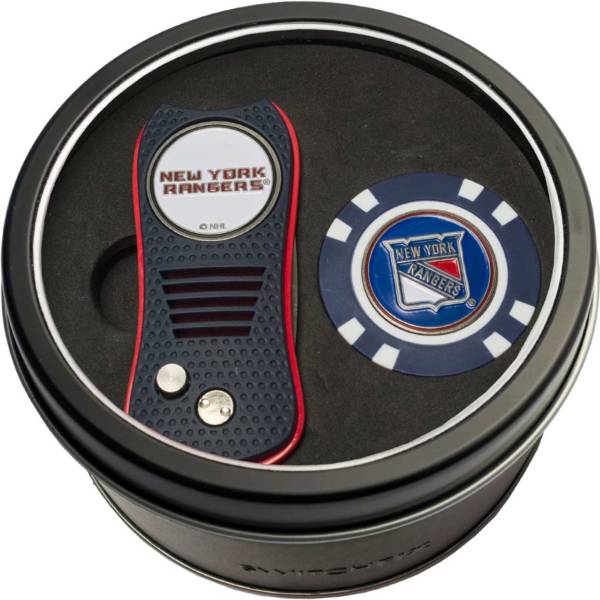 Team Golf New York Rangers Switchfix Divot Tool and Poker Chip Ball Marker Set