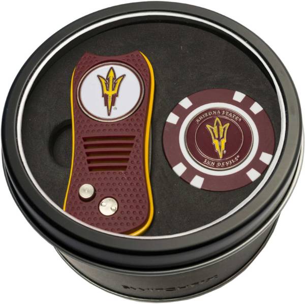 Team Golf Arizona State Sun Devils Switchfix Divot Tool and Poker Chip Ball Marker Set