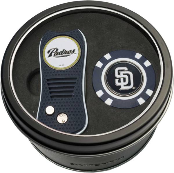 Team Golf San Diego Padres Switchfix Divot Tool and Poker Chip Ball Marker Set