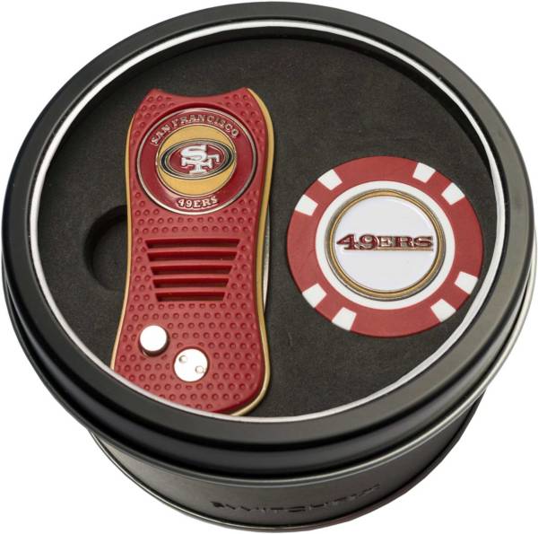 Team Golf San Francisco 49ers Switchfix Divot Tool and Poker Chip Ball Marker Set