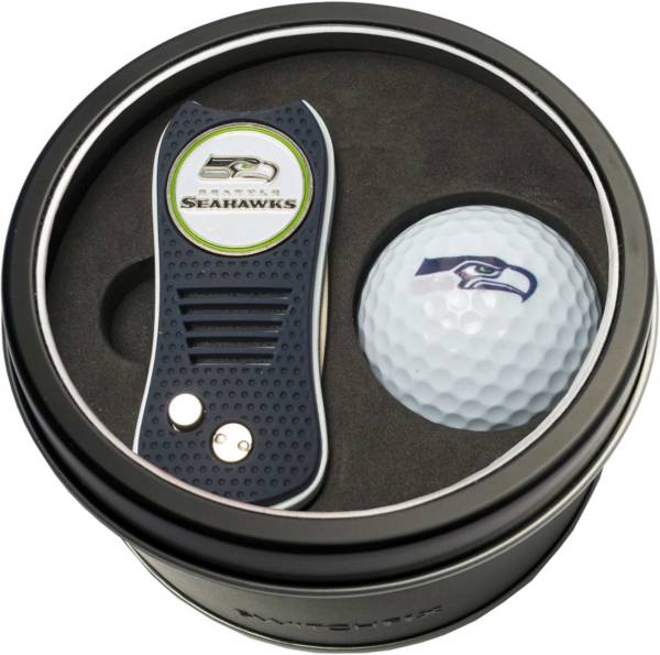 Team Golf Seattle Seahawks Switchfix Divot Tool and Golf Ball Set