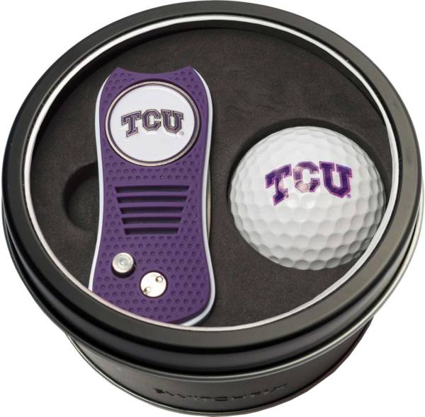 Team Golf TCU Horned Frogs Switchfix Divot Tool and Golf Ball Set