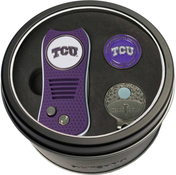 Team Golf TCU Horned Frogs Switchfix Divot Tool and Cap Clip Set