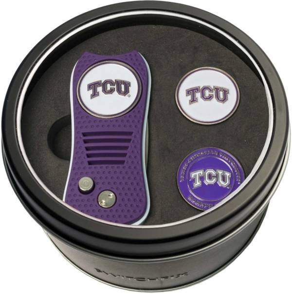 Team Golf TCU Horned Frogs Switchfix Divot Tool and Ball Markers Set