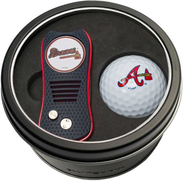 Team Golf Atlanta Braves Switchfix Divot Tool and Golf Ball Set