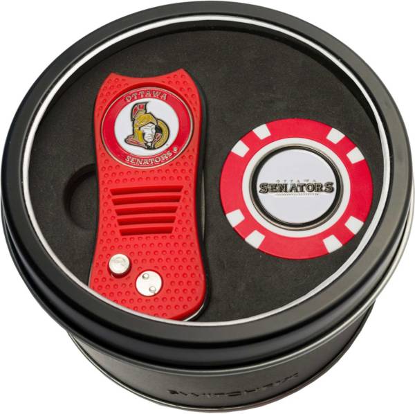 Team Golf Ottawa Senators Switchfix Divot Tool and Poker Chip Ball Marker Set