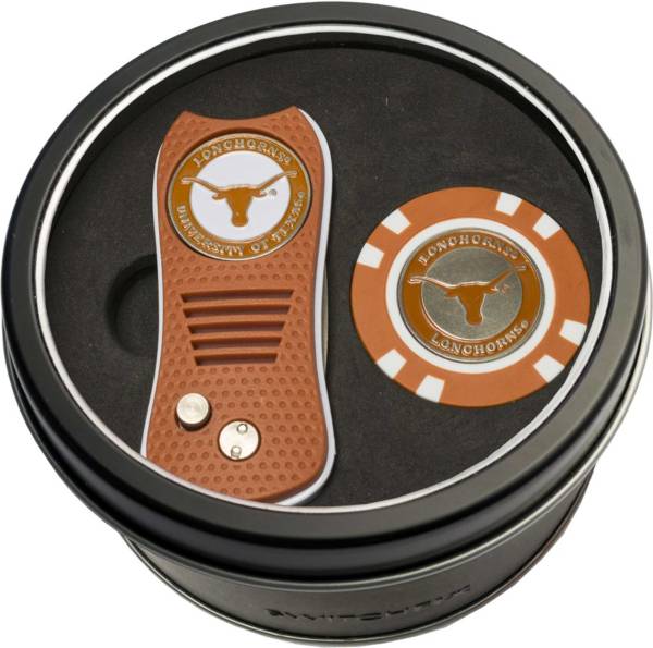 Team Golf Texas Longhorns Switchfix Divot Tool and Poker Chip Ball Marker Set