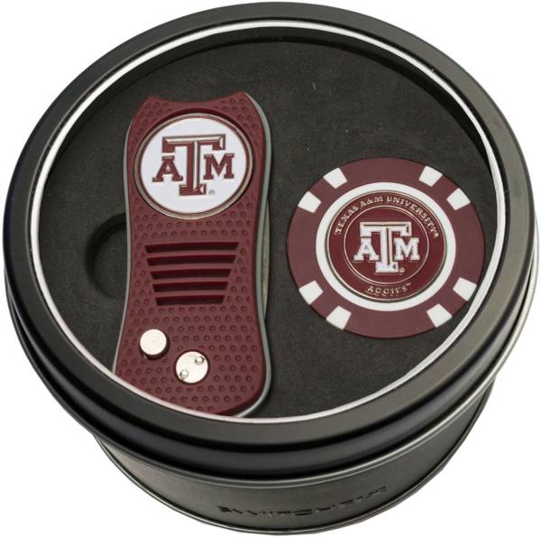 Team Golf Texas A&M Aggies Switchfix Divot Tool and Poker Chip Ball Marker Set