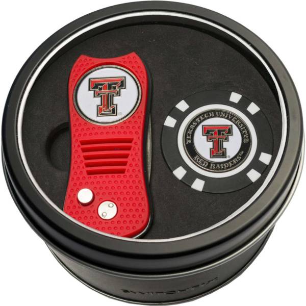 Team Golf Texas Tech Red Raiders Switchfix Divot Tool and Poker Chip Ball Marker Set