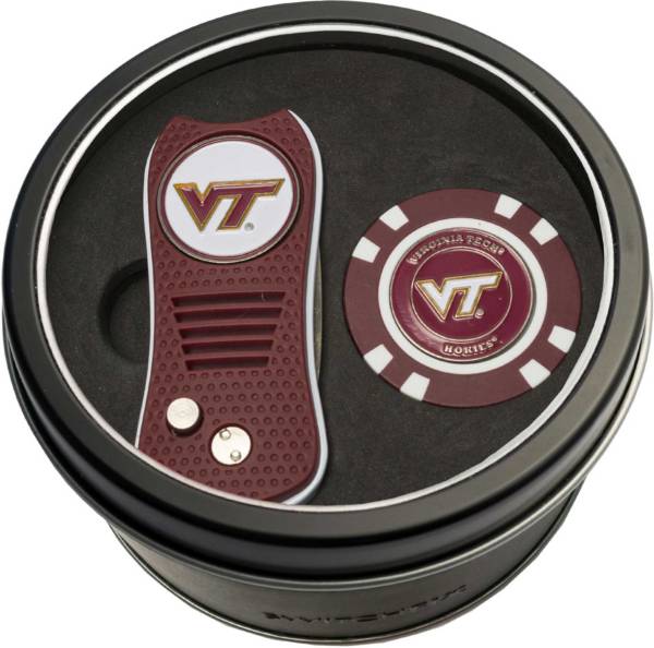 Team Golf Virginia Tech Hokies Switchfix Divot Tool and Poker Chip Ball Marker Set
