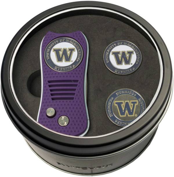 Team Golf Washington Huskies Switchfix Divot Tool and Ball Markers Set