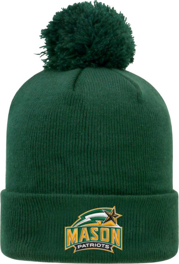 Top of the World Men's George Mason Patriots Green Pom Knit Beanie product image