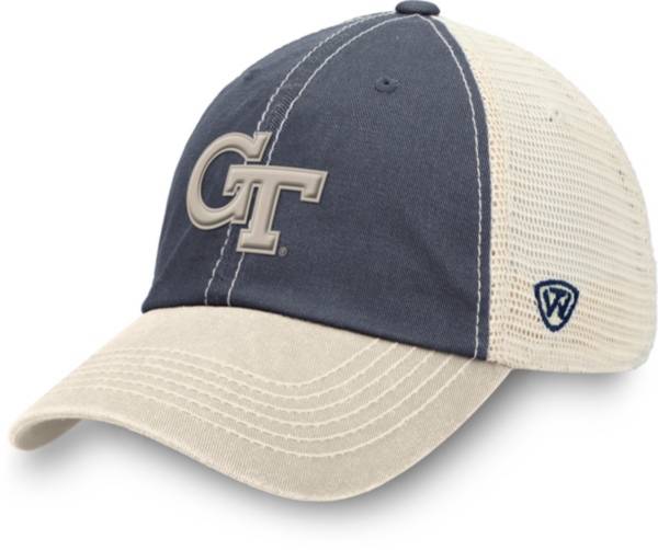 Top of the World Men's Georgia Tech Yellow Jackets Navy/White/Gold Off Road Adjustable Hat