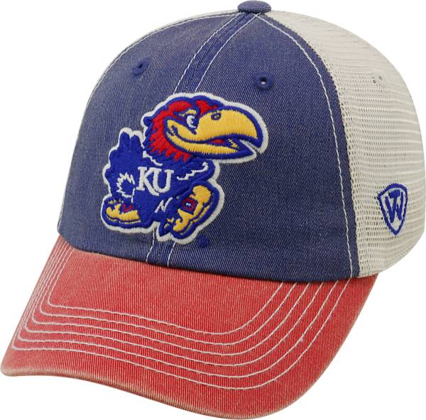 Top of the World Men's Kansas Jayhawks Blue/White/Crimson Off Road Adjustable Hat product image