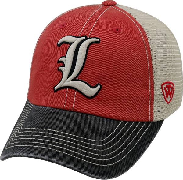 Top of the World Men's Louisville Cardinals Cardinal Red/White/Black Off Road Adjustable Hat