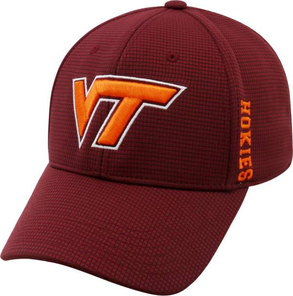 Top of the World Men's Virginia Tech Hokies Maroon Booster Plus 1Fit Flex Hat