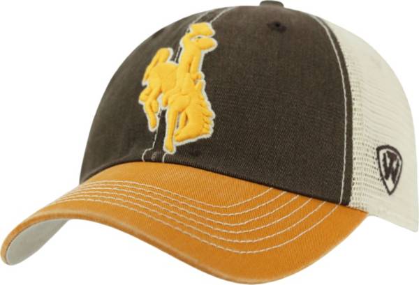 Top of the World Men's Wyoming Cowboys Brown/Gold/White Off Road Adjustable Hat