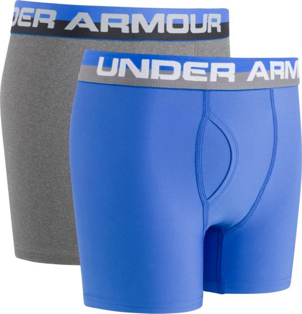 Under Armour Boys' Solid Performance Boxer Briefs – 2 Pack