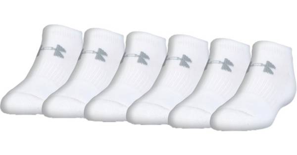 Under Armour Men's Charged Cotton 2.0 No Show Socks 6 Pack