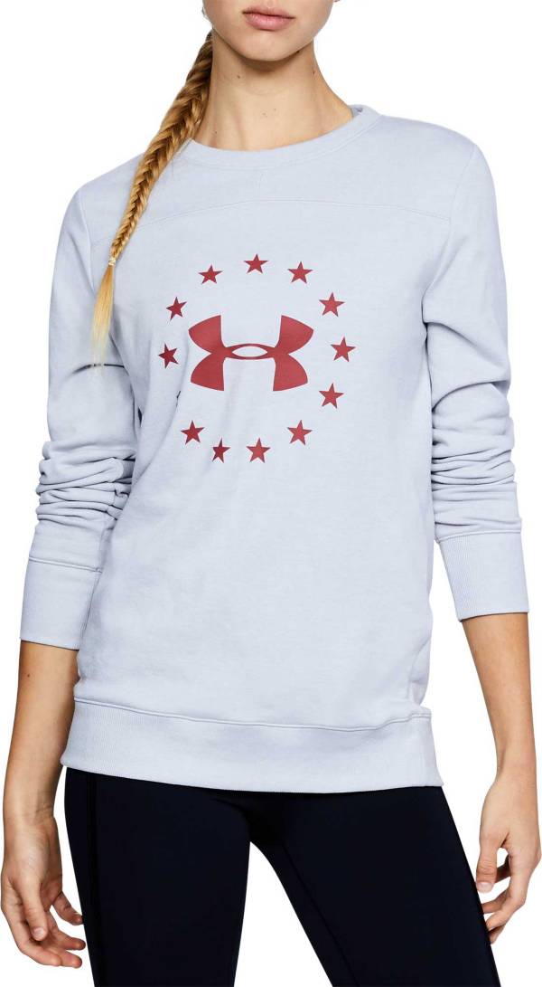 Under Armour Women's Freedom TB Fleece Crew Neck Sweatshirt