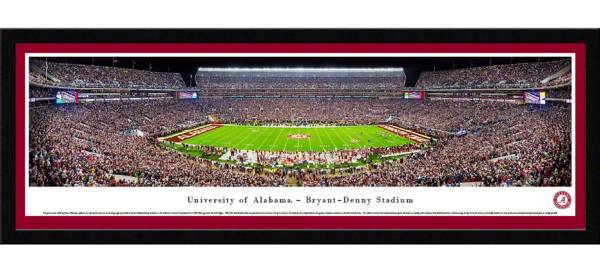 Blakeway Panoramas Alabama Crimson Tide Framed Panorama Poster