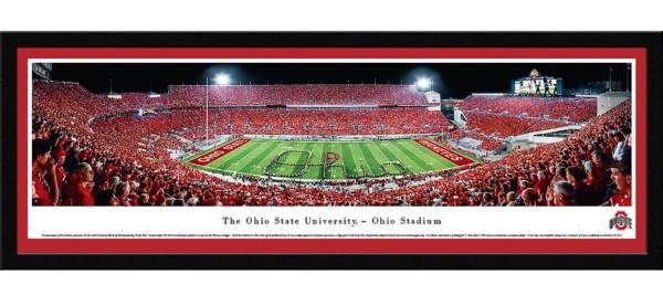 Blakeway Panoramas Ohio State Buckeyes Framed Panorama Poster