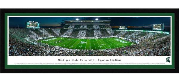 Blakeway Panoramas Michigan State Spartans Framed Panorama Poster